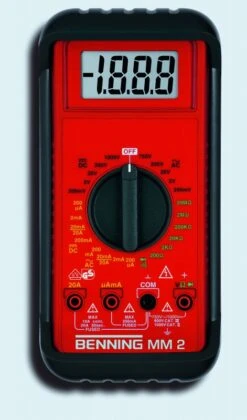 Benning MM 2 Multimeter | Digitaal | 750 V AC | 1000 V DC | 50 Ohm |+Tb [044028]