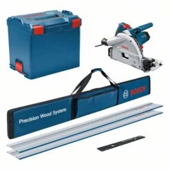 Bosch Professional GKT 55 GCE + 2x FSN 1400 Invalcirkelzaag | 55 Mm | 1400 Watt | L-Boxx | Tas + 2x FSN1400 [0615990M9B]