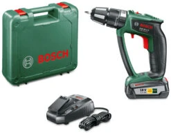 Bosch Groen PSB 18 LI-2 Ergonomic Accu Klopboor | 32 Nm | 18 Volt 2,5 Ah Li-Ion | +Koffer [0.603.9B0.300]