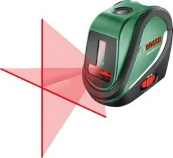 Bosch Groen UniversalLevel 2 Kruislijnlaser | 10m Basic | Rood | Hellingfunctie | +Batterijen [0.603.663.800]