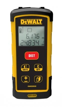 DeWALT DW03050 Laserafstandmeter | Afstand, Oppervlakte En Volume | 50 M [DW03050-XJ]