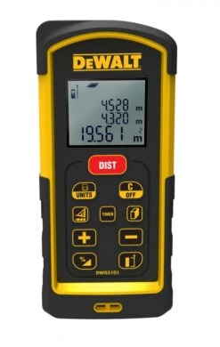 DeWALT DW03101 Laserafstandmeter | Afstand, Oppervlakte En Volume | 100 M [DW03101-XJ]