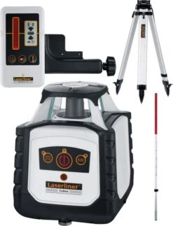 Laserliner Cubus 110 S Set Rotatielaser | Rood | 100 M | +Statief, Meetlat En Ontvanger [052.200-1]