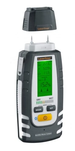 Laserliner MultiWet-Master Compact + Materiaal- En Vochtsmeter | Hout- En Bouwmaterialen | +Koffer [082.390A]