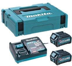 Makita 191J81-6 Starterset XGT 40Volt | 2x Accu BL4025 En Lader DC40RA | Mbox [2xBL4025 + DC40RA]