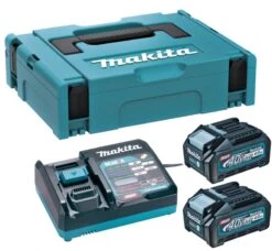 Makita 191J97-1 Starterset XGT 40Volt | 2x Accu BL4040 En Lader DC40RA | Mbox [2xBL4040 + DC40RA]