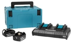 Makita 197629-2 Starterset 18 Volt | 2x Accu BL1850B En Lader DC18RD | +MBox [2xBL1850B + DC18RD]