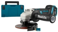 Makita DGA518ZJU Accu Haakse Slijper | 125 Mm | 18 Volt | + M-Box | Basic | AWS [DGA518]