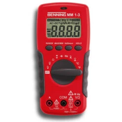 Benning MM 1-3 Multimeter | Digitaal | 750 AC | 1000 V DC | 2 MF | Temp | +Tb [044083]