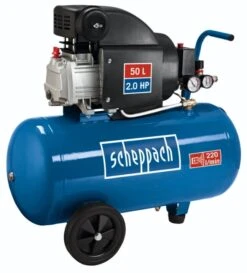Scheppach HC54 Compressor | Oliegesmeerd | 1500 W | 8 Bar | 50 Liter [5906103901]